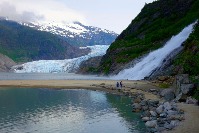 Mendenhall Glacier in Juneau Alaska