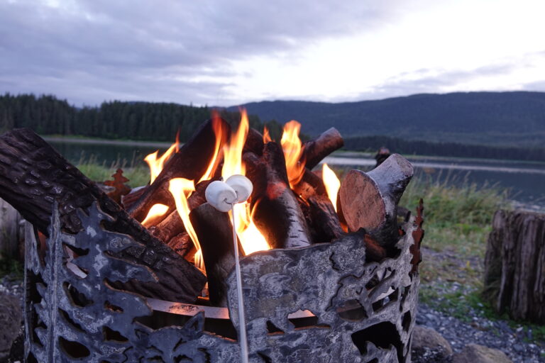 Bonfire in Juneau, Alaska