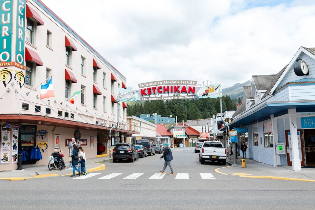 Downtown Ketchikan Alaska - Salmon Capital of the World
